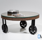 pyöreä pöytälasi