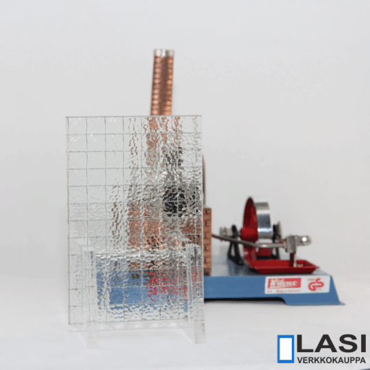 Raakapintainen, ei näy selvästi läpi