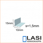 alumiini kulma 10x15mm
