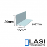 alumiini kulma 15x20mm