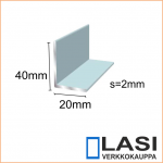 Alumiinikulma 20x40mm