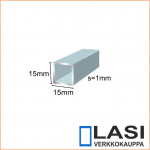 Neliöputket 15x15mm