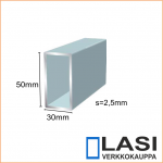 Suorakaideputki 50x30mm