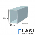 Suorakaideputki 60x40mm