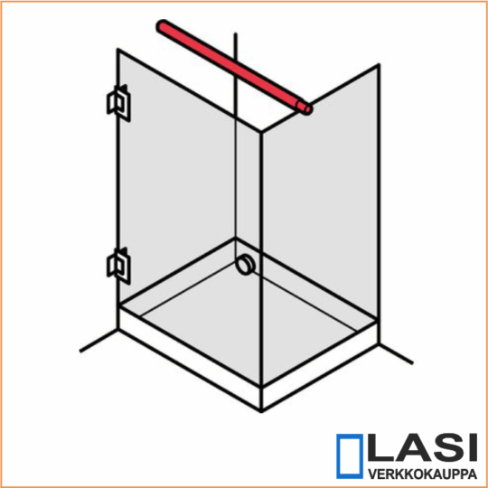 Suihkuseinän tukiputki