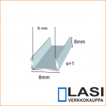 U-profiilit 8x8mm