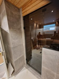 saunanlasiseinä, ESPOO