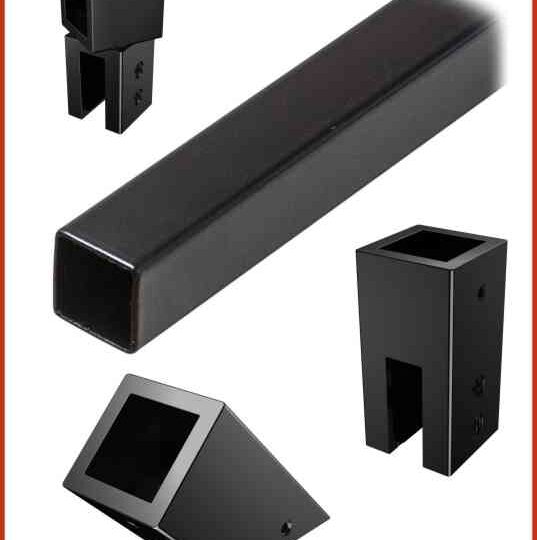 Lasiseinän Tukitanko, musta tai kromi RG-951 1kpl