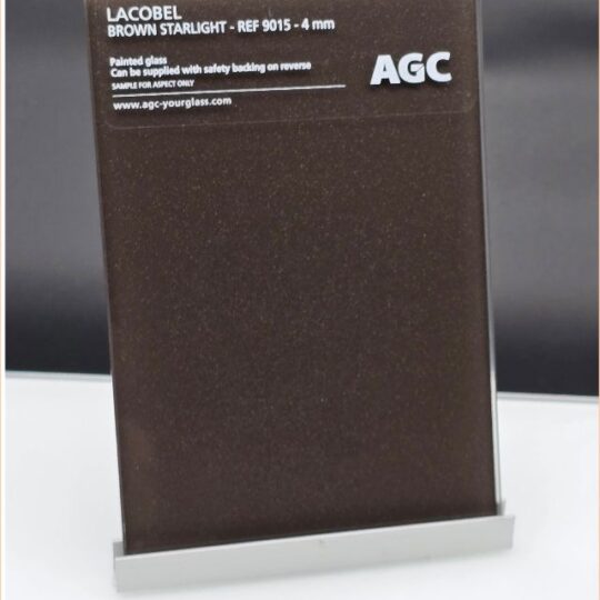 Starlight Ruskea 9015 , Taustamaalattu lasi 4mm (Lacobel lasit)