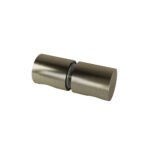 Suihkuoven nuppi pyöreä NordX, harjattu matta antiikkimessinki,  1kpl