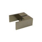 Suihkuoven nuppi suorakaide NordX, harjattu matta antiikkimessinki,  1kpl