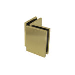 Lasin kiinnike NordX, lasi-lasi 90°, harjattu matta messinki,  1kpl