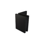 Lasin seinäkiinnike NordX, seinä-lasi, matta musta,  1kpl