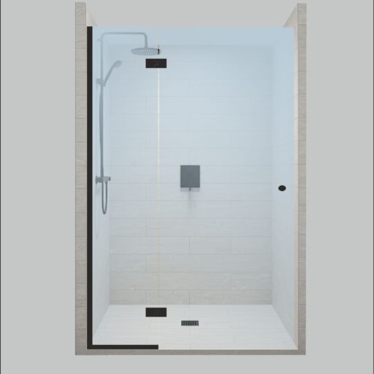 LVK Harmonia Suihkuseinä, saranaovi, ja kiinteä