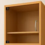 Vitriinin lasiovi omilla mitoilla, + saranat ja vedin