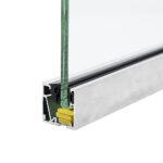 Lasiseinäprofiili 6-6,76 mm:n laseille, Raaka alumiini, L=3500