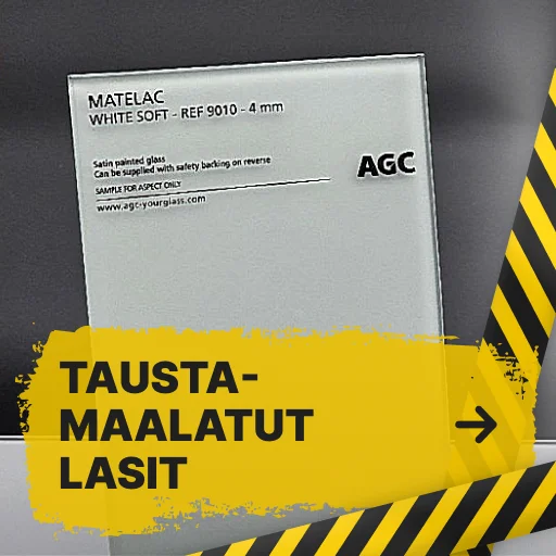 Taustamaalatut lasit