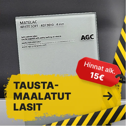 Taustamaalatut lasit