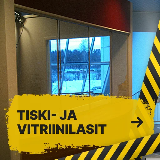 Tiski ja vitriinilasit