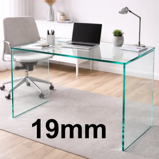Low Iron 19 mm – kirkas ja järeä lasipöytä