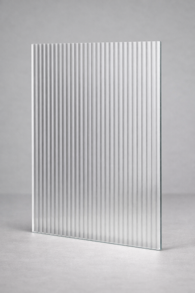 FLUTES 4 mm uritettu designlasi valoa hajottavalla pinnalla