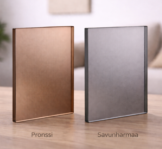 Etsatut lasit – kaksi sävyä, kaksi tunnelmaa