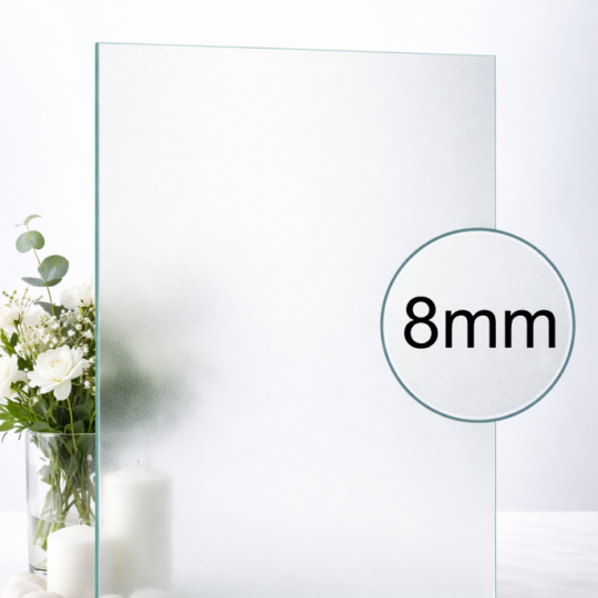 8 mm Optiwhite etsattu lasi – kirkas, moderni ja tasaisen himmeä