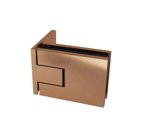 Säädettävä lasioven sarana NordX, seinä-lasi, harjattu mattapronssi